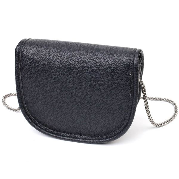 Вечерняя стильная сумка на цепочке из натуральной кожи 22118 Vintage Черная 22118 фото