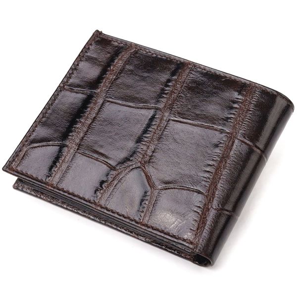 Миниатюрное мужское портмоне из натуральной фактурной кожи CANPELLINI 21521 Коричневое 21521 фото