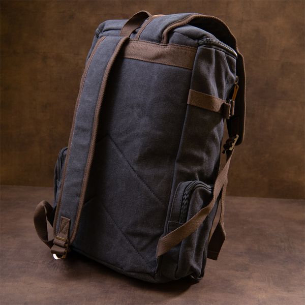Рюкзак текстильный дорожный унисекс с ручками Vintage 20663 Черный 49038 фото