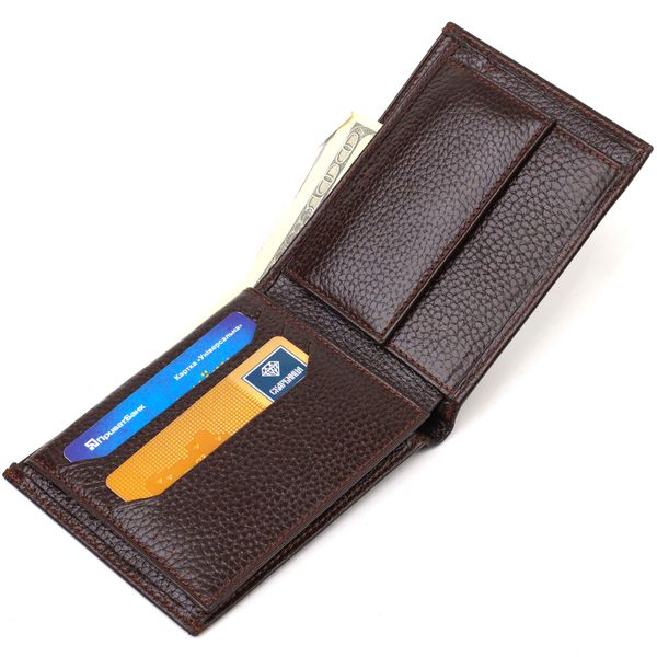 Стильний гаманець для чоловіків із натуральної шкіри флотар CANPELLINI 21923 Коричневий 21923 фото