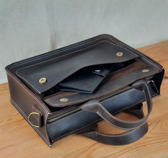 Женская кожаная деловая сумка SGE WA4 002 brown коричневая WA4 002 brown фото