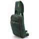 Шкіряний рюкзак слінг на одне плече TARWA RE-0910-4lx зелений колір RE-0910-4lx фото 1