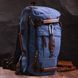 Функціональний рюкзак-трансформер у стилі мілітарі із щільного текстилю Vintage 22159 Синій 56795 фото 1