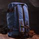 Функціональний рюкзак-трансформер у стилі мілітарі із щільного текстилю Vintage 22159 Синій 56795 фото 8