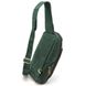 Шкіряний рюкзак слінг на одне плече TARWA RE-0910-4lx зелений колір RE-0910-4lx фото 5