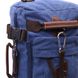 Функціональний рюкзак-трансформер у стилі мілітарі із щільного текстилю Vintage 22159 Синій 56795 фото 6