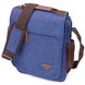 Цікава чоловіча сумка через плече із текстилю 21264 Vintage Синя 55148 фото 1