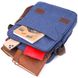 Интересная мужская сумка через плечо из текстиля 21264 Vintage Синяя 55148 фото 6