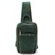 Шкіряний рюкзак слінг на одне плече TARWA RE-0910-4lx зелений колір RE-0910-4lx фото 3