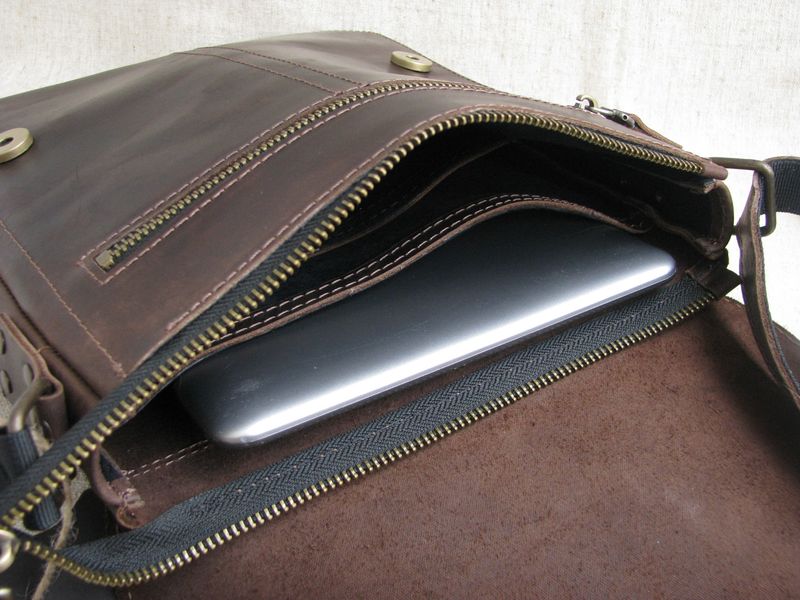 Чоловіча шкіряна сумка-планшет SGE RP 002 brown коричнева RP 002 brown фото