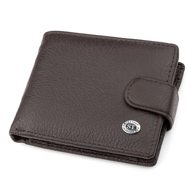 Чоловічий гаманець ST Leather 18317 (ST114) з натуральної шкіри Коричневий 18317 фото