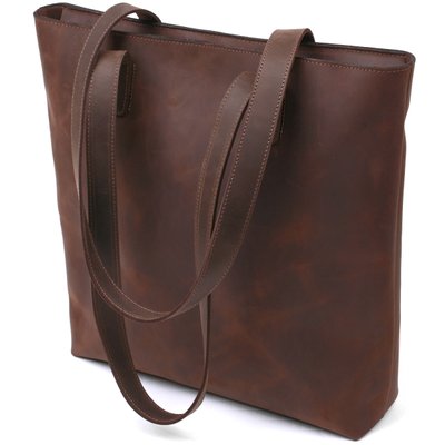 Винтажная женская сумка-шоппер Shvigel 16349 Коричневый 52644 фото