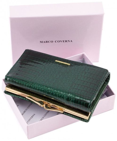 Зелёный лаковый кошелёк Marco Coverna 403-2490-7 403-2490-7 фото