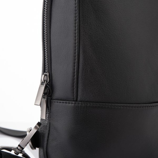 Стильная мужская сумка-слинг из телячьей кожи Newery N4754GA N4754GA фото