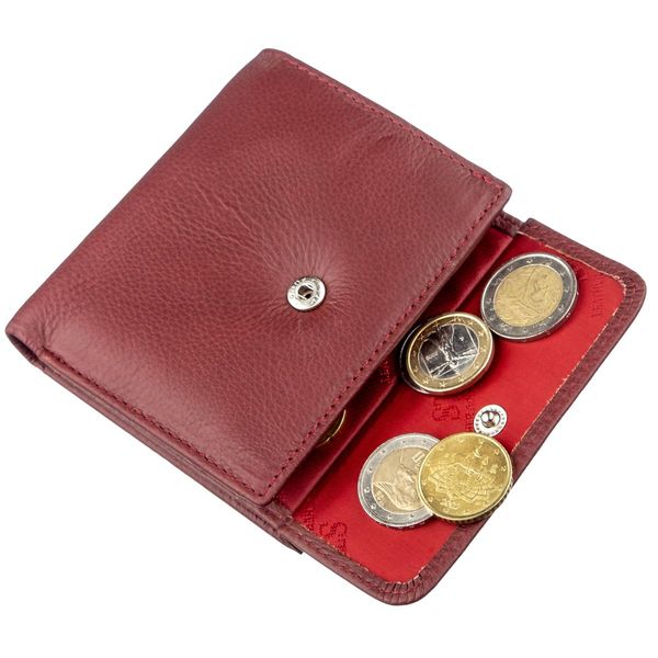 Невеликий жіночий гаманець з монетницьою ST Leather 18920 Бордовий 18920 фото