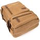 Рюкзак текстильний дорожній унісекс на два відділення Vintage 20614 Пісочний 48989 фото 3