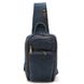 Шкіряний рюкзак слінг на одне плече TARWA RK-0910-4lx синій колір RK-0910-4lx фото 3