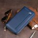 Вертикальний місткий гаманець зі шкіри унісекс ST Leather 19301 Синій 19301 фото 10