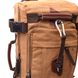 Сучасний рюкзак-трансформер у стилі мілітарі із щільного текстилю Vintage 22160 Коричневий 56796 фото 6