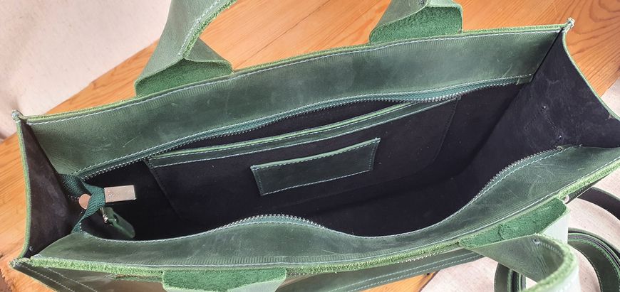Жіноча шкіряна ділова сумка SGE WA4 002 green зелена WA4 002 green фото