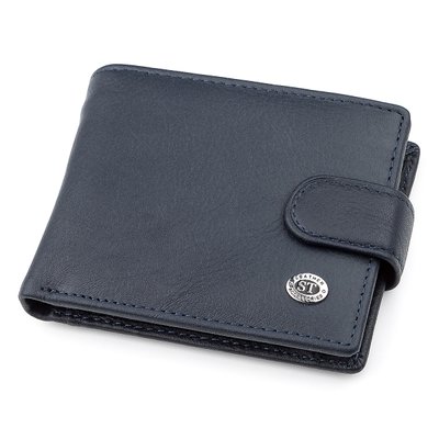 Чоловічий гаманець ST Leather 18318 (ST114) шкіряний Синій 18318 фото