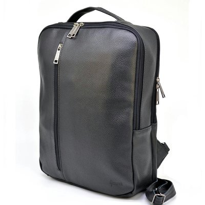 Кожаный мужской рюкзак черный TARWA FA-7287-3md на два отдела FA-7287-3md фото