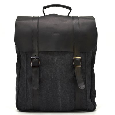 Сумка рюкзак для ноутбука из канвас TARWA RAG-3420-3md серая с черным RAG-3420-3md фото