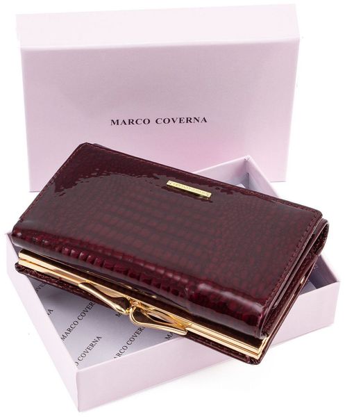 Бордовий лаковий гаманець Marco Coverna 403-2490-4 403-2490-4 фото