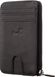 Тонкий компактний гаманець Shvigel 11126 з натуральної шкіри Чорний 11126 фото 1