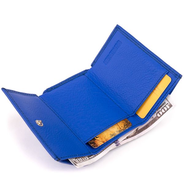 Маленьке портмоне зі шкіри унісекс ST Leather 19354 Синє 19354 фото