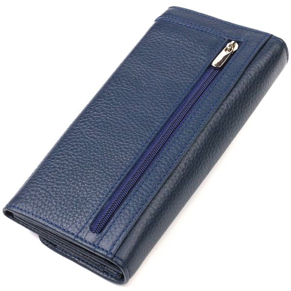 Жіночий стильний гаманець із зручним функціоналом шкіряний CANPELLINI 21725 Синій 21725 фото