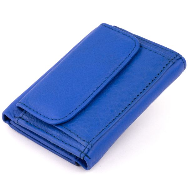Маленькое портмоне из кожи унисекс ST Leather 19354 Синее 19354 фото