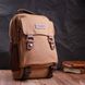 Зручний текстильний рюкзак з ущільненою спинкою та відділенням для планшета Vintage 22167 Коричневий 56803 фото 7