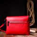 Удобная женская сумка на плечо KARYA 20857 кожаная Красный 20857 фото 9