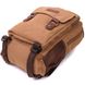Зручний текстильний рюкзак з ущільненою спинкою та відділенням для планшета Vintage 22167 Коричневий 56803 фото 3
