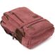 Рюкзак текстильний дорожній унісекс на два відділення Vintage 20615 Малиновий 48990 фото 5