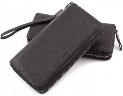 Чёрный кожаный кошелёк с ремнём Marco Coverna TRW8575A TRW8575A фото