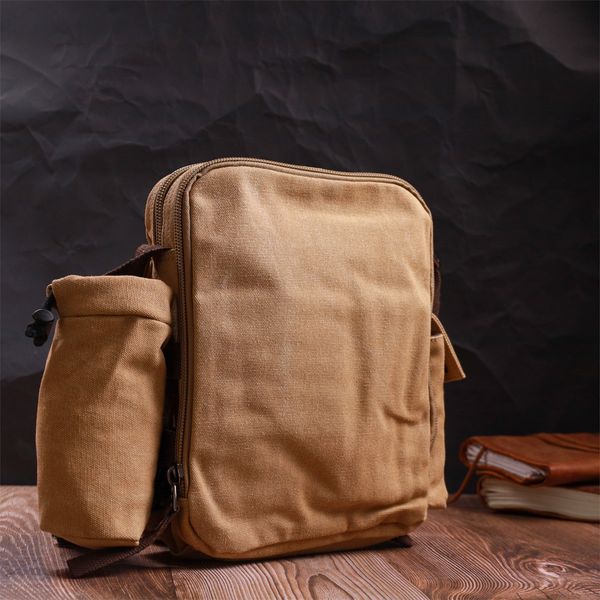 Містка текстильна сумка з чохлом для води Vintage 22210 Пісочна 56842 фото
