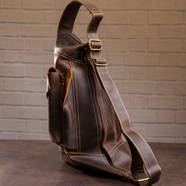 Чоловіча вінтажна сумка через плече Vintage 14782 Коричнева 14782 фото