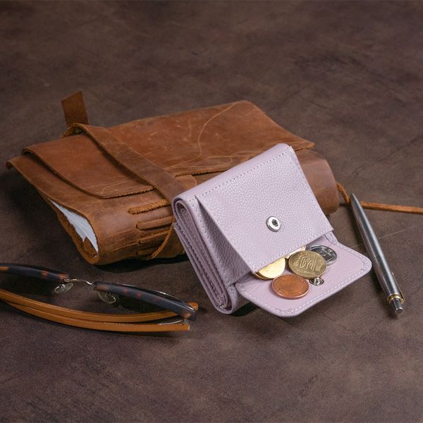 Маленьке портмоне зі шкіри жіноче ST Leather 19355 Лілове 19355 фото