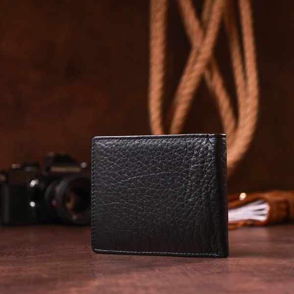 Чоловічий гаманець ST Leather 18319 (ST160) шкіряний Чорний 18319 фото