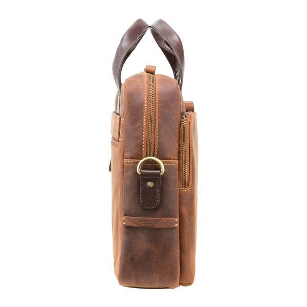 Сумка шкіряна Visconti TC84 Hugo 15 (Tan Merlin) руда TC84 TAN/MLN фото