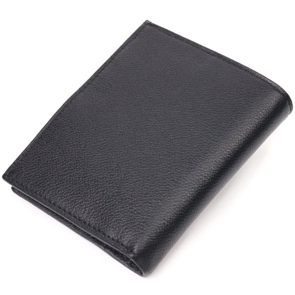 Місткий вертикальний невеликий шкіряний гаманець KARYA 21384 Чорний 21384 фото