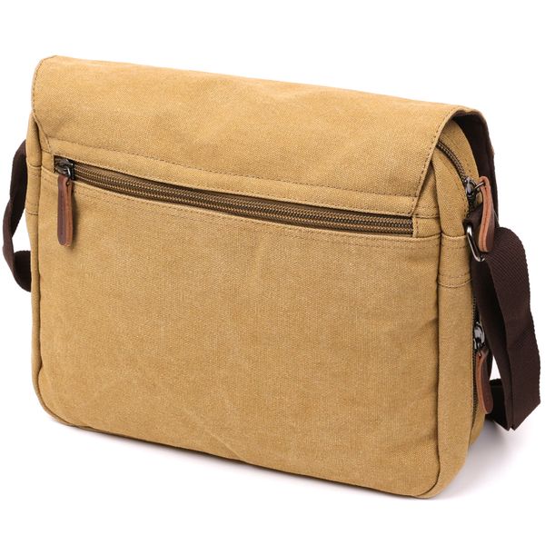 Текстильная сумка для ноутбука 13 дюймов через плечо Vintage 20188 Хаки 20188 фото
