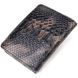 Місткий вертикальний жіночий гаманець з натуральної шкіри з тисненням під змію CANPELLINI 21676 Різнокольоровий 21676 фото 2