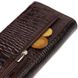 Модний гаманець для жінок з натуральної фактурної шкіри з тисненням під крокодила CANPELLINI 21726 Коричневий 21726 фото 5
