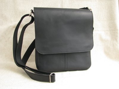 Мужская кожаная сумка планшет SSGE RP 002 black чорная RP 002 black фото