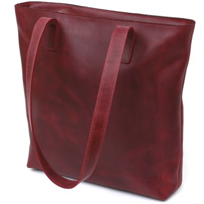 Винтажная женская сумка-шоппер Shvigel 16350 Бордовый 52647 фото