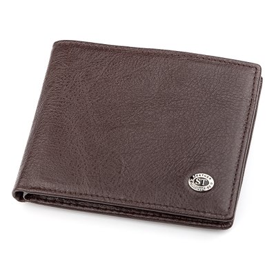 Чоловічий гаманець ST Leather 18320 (ST160) з натуральної шкіри Коричневий 18320 фото