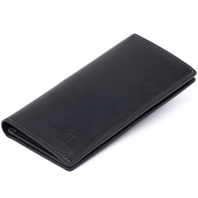 Вертикальний гаманець матовий на магнітній кнопці GRANDE PELLE 11313 Чорний 11313 фото